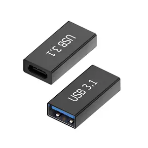 อะแดปเตอร์หญิง USB 3.0 ตัวเชื่อมต่อ USB Type C อะแดปเตอร์หญิงความเร็วสูง USB3.0 ตัวแปลงการเชื่อมต่อตัวขยาย Type-C