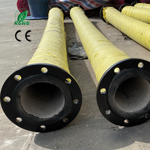 Manguera de caucho cerámico compuesto de alta pureza y resistente al desgaste, con brida de 6 pulgadas, antienvejecimiento, adecuada para el transporte de residuos de mineral metalúrgico - Product Image 3