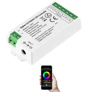 Tuya contrôle intelligent Zigbee RGB RGBW contrôleur LED solution d'éclairage variateur