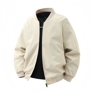 Veste bomber pour homme, nouvelle collection printemps-automne, style décontracté tendance, style simple, veste à fermeture éclair, fabricant de vestes, vente en gros personnalisée - Product Image 2
