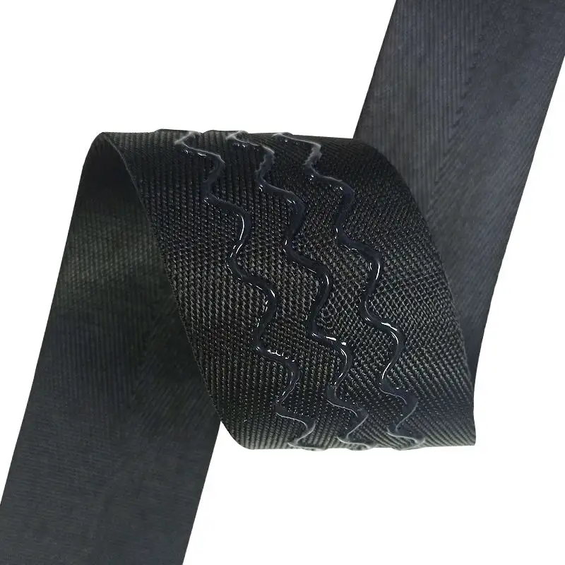 Correia de tecido de silicone revestida, malha flexível impermeável personalizada para natação no pano