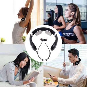 Écouteurs tour de cou Bluetooth 5.0 portables intra-auriculaires 2-en-1 avec masseur de nuque pliable - Product Image 6