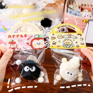 Porte-clés en peluche 'Petit Charbonnet' style japonais-coréen, créatif, mignon, cadeau pour étudiant, pendentif <span class=keywords><strong>de</strong></span> sac à dos, fabriqué en Chine, pour la maternelle - Product Image 3