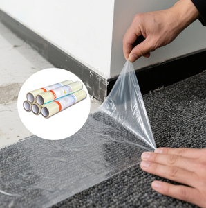 Trong suốt PE ô tô Thảm bảo vệ phim đục lỗ mềm thổi khuôn 50cm chiều rộng tùy chỉnh logo thủ công lớp máy - Product Image 5