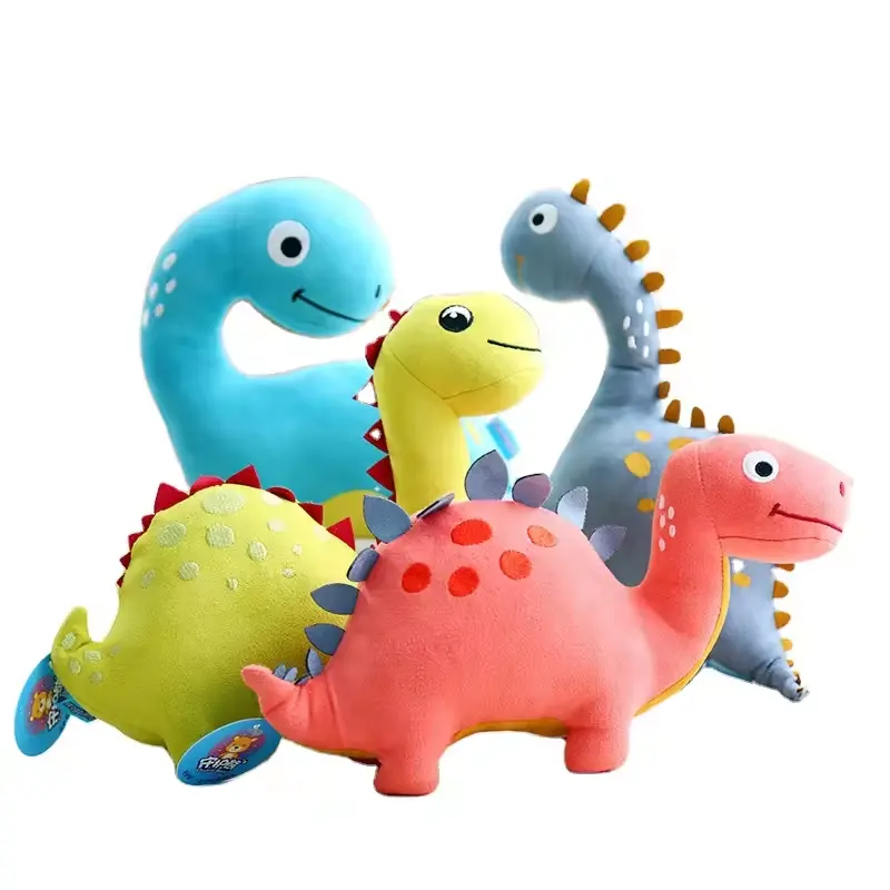 Wholesale cartoon dinosaur doll cute little dinosaur plush toy for kids