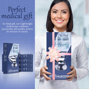 เครื่องฟังเสียงหัวใจแบบสองหัว OTICA ทำจากสแตนเลส-รับประกัน 5 ปี อุปกรณ์การแพทย์ระดับ I สำหรับพยาบาลและนักศึกษาแพทย์ - Product Image 6