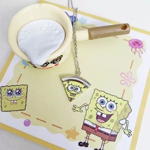 <b>SpongeBob</b> SquarePants Patrick Star Squidward Stainless Steel 18K Gold Plated Unisex Combination Necklace Fashion Pendant Perfect - Product Image 2