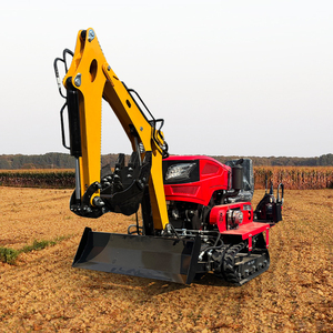 Solco fertilizzante diserbo Rototiller giardino frutteto solco diesel tipo cingolato Micro-coltivatore - Product Image 1