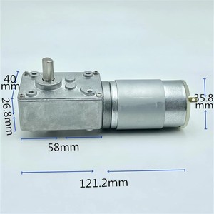 4058Z555 <span class=keywords><strong>DC</strong></span> 12v 24v 55RPM 저속 대형 토크 미니 풀 메탈 기어박스 터보 웜 기어 모터 - Product Image 3