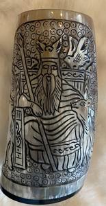 Corne à boire viking Inde Nouvelle mode 2021 Forme naturelle écologique religieuse Corne viking Mug pour boisson Décoration de la maison - Product Image 5