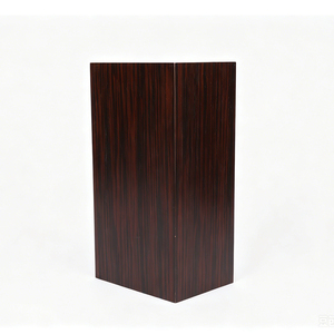 Boîte cadeau de luxe personnalisée en placage MDF pour whisky avec vérin à gaz hydraulique, étui de présentation de bouteille à levage automatique avec couvercle en acrylique pour whisky - Product Image 5