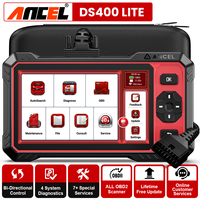 ANCEL DS400 Lite Diagnostic 4 systèmes avec 7+ fonctions de réinitialisation spéciales Contrôle bidirectionnel Mise à jour gratuite à vie
