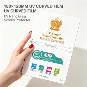 Película <span class=keywords><strong>de</strong></span> Curado UV HD T135 2026, Logotipo Personalizado, Impermeable, 4 Capas, 180*120mm, Máquina <span class=keywords><strong>de</strong></span> Corte, Hidrogel - Product Image 1