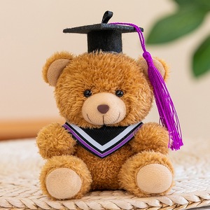 Adorable Ours en Peluche de Remise de Diplôme - Rembourrage en Polyester Ultra Doux, Chapeau de Docteur, Pompon Coloré, Cadeau de Remise de Diplôme - Product Image 4