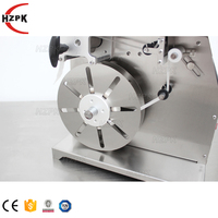 Applicateur d'étiquettes d'angle semi-automatique HZPK pour boîtes en carton, avec application manuelle d'étiquettes de sécurité autocollantes