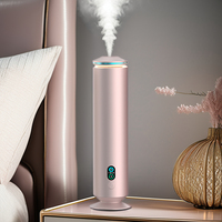 Diffuseur d'huiles essentielles métallique sans eau, haute capacité 120 ml, fonctionnement silencieux, pour chevet, bureau, hôtel, relaxation et thérapie