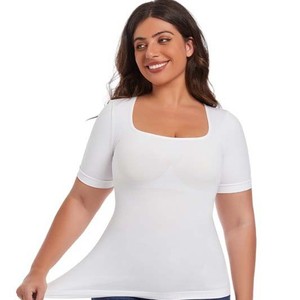 Camisola de Nailon para Comercio Exterior Transfronterizo, Tejido Sin Costuras, Control Firme del Abdomen, Tirantes Ajustables, Top Moldeador para Mujer - Product Image 5