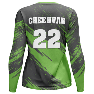 Женский спортивный костюм для волейбола с длинными рукавами и круглым вырезом для тренировок и соревнований - Product Image 2