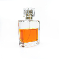 Flacon compte-gouttes en verre plat transparent et givré, bouteille de parfum, rectangulaire, nouveau Design, de 15ml, 30ml, 60ml, 10 pièces