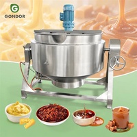 Mélangeur-Cuiseur Planétaire Commercial Automatique 200 L pour Légumes et Viandes à Double Enveloppe Cengho