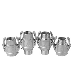 Raccord rapide en acier inoxydable 304, double filetage interne type AD, filetage externe type BF, union de tuyau d'eau à levier, à clipser - Product Image 1