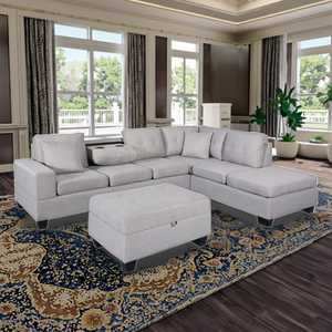 Vente en gros d'ensemble de canapés modulaires modernes Ensembles de canapés modulaires confortables fabriqués sur mesure dans des usines chinoises pour une vie opulente - Product Image 1