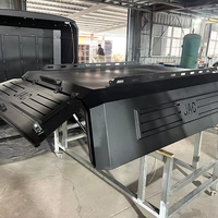 Bâche de benne robuste pour pick-up, monobloc soudé, porte simple, toit rigide étanche en acier laminé pour plateau de chargement de pick-up