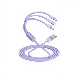 TKT สายชาร์จไมโคร <span class=keywords><strong>USB</strong></span> Type-C แบบมัลติ3A 3-in-1พร้อมอะแดปเตอร์สำหรับคอมพิวเตอร์ - Product Image 1