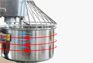Amasadora Espiral Comercial Confiable, Mezcladora Vertical de Acero Inoxidable de Grado Alimenticio con Velocidad Ajustable, Nueva - Product Image 2