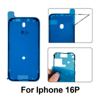 Autocollant adhésif étanche pré-découpé avec languettes de traction, colle de scellement d'écran et ruban de fixation robuste pour la réparation de l'iPhone 16 Pro