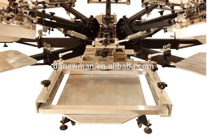 <span class=keywords><strong>Precio</strong></span> bajo <span class=keywords><strong>de</strong></span> fábrica 8 colores 8 estación esténcil serigrafía máquina DIY tela camiseta para la venta - Product Image 4
