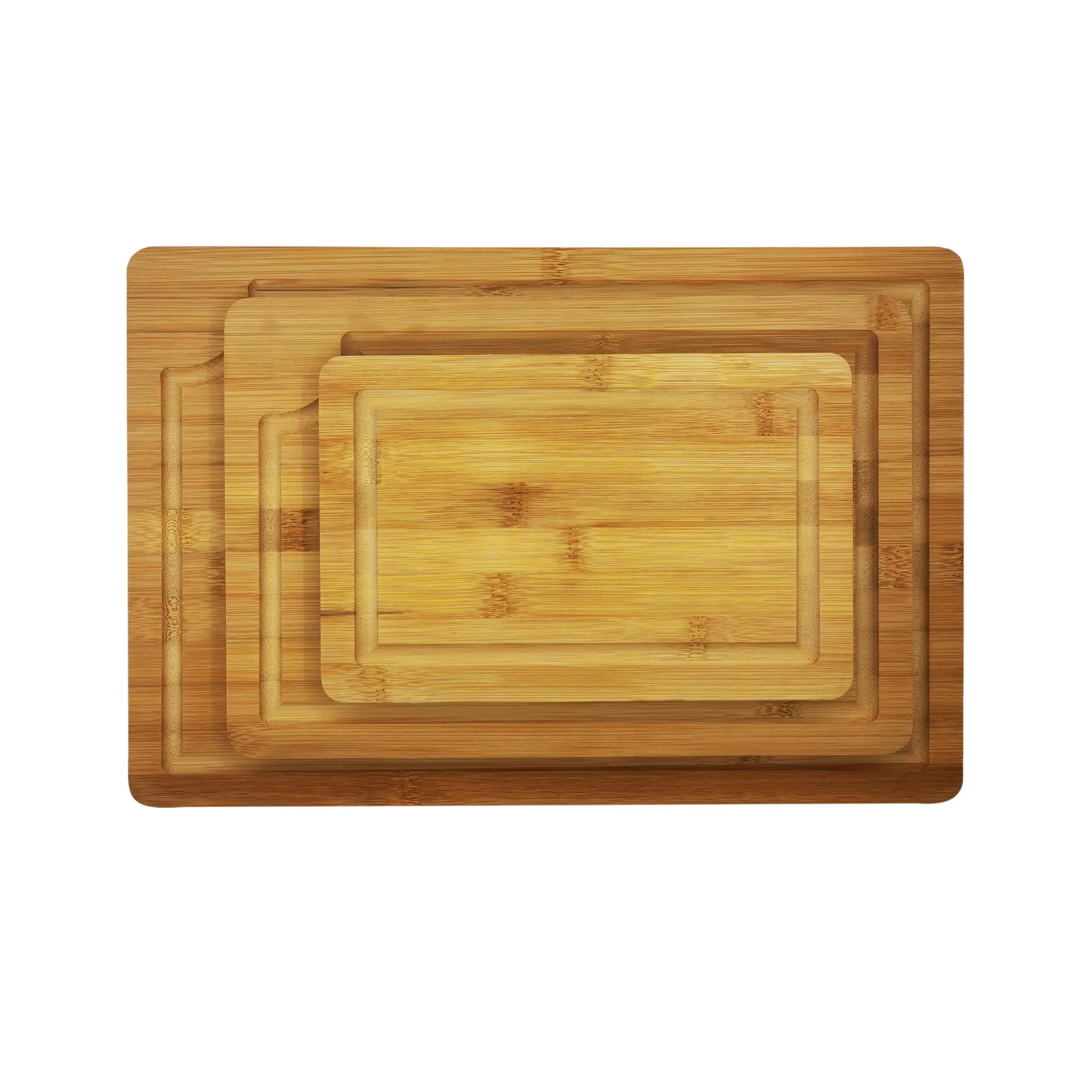 Amazon Bamboo Cutting Board Kitchen Chopping Board with juice groove set of 3 for Meat