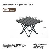 Table de pique-nique rectangulaire pliable et portable en alliage d'aluminium pour camping, barbecue, voyage et usage domestique