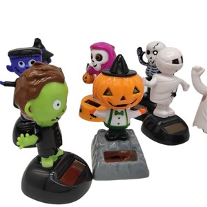 Vente chaude Halloween Énergie solaire Créatif Poupée à tête oscillante Ornements de voiture Dessins animés Cadeau pour enfants - Product Image 3