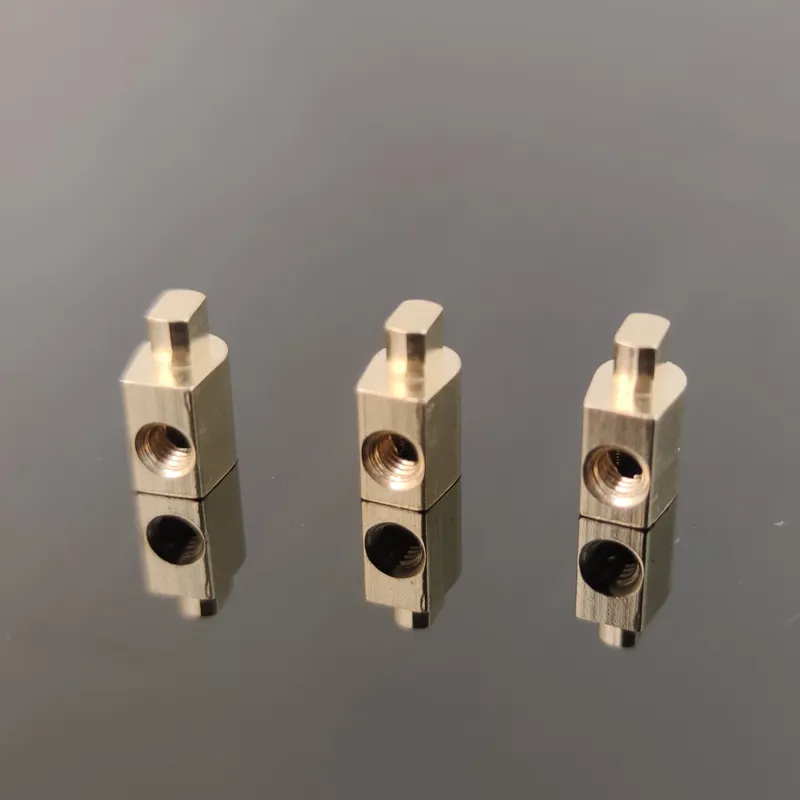 Electrical brass block contact brass terminal for welding PCB