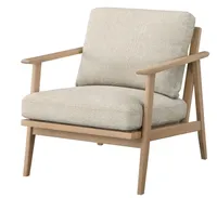 Modern şezlong Minimalist tasarlanmış tek kanepe aksan sandalye sahiptir şık ahşap a-frame eğlence kol sandalyeler oturma odası