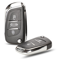 Coque de clé de rechange modifiée avec lame VA2 ou HU83 pour clé pliante à distance de voiture Peugeot Citroën