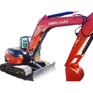 Excavatrices sur chenilles Kubota KX183 d'occasion fabriquées au Japon, petite pelle hydraulique avec attache rapide, brise-roche et accessoire de préhension (thumb) - Product Image 1