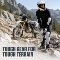 Ensemble de protection pour moto tout-terrain, casque, gants, genouillères, coudières, kit de protection complet pour le motocross pour adultes