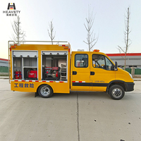 HEAVSTY Double Cabine 180HP Euro6 Diesel Manuel Empattement 3300mm Nouveau Véhicule de Secours d'Ingénierie d'Urgence CLD5046XXHNJ6 4495kg Masse Totale Autorisée