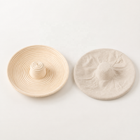 Panier de levage du pain en rotin sans éclats, design professionnel, avec doublure en coton, directement de l'usine