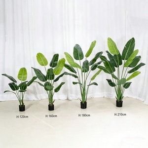 Plante artificielle de bananier du voyageur, faux bananier, plante tropicale artificielle pour la décoration de la maison, du bureau et de l'hôtel - Product Image 2