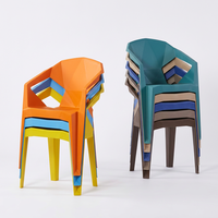Chaises de restaurant, mobilier d'extérieur, chaises en plastique robustes, chaise de salle à manger minimaliste épaisse, chaises empilables, fauteuil