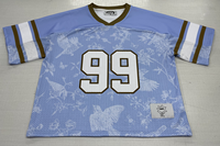 Maillot de Football Américain Vintage en Polyester Surdimensionné pour Homme Style Streetwear Personnalisé Boxy Mode Luxe Surdimensionné