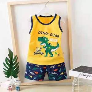 Nuevo Conjunto de Chaleco de Verano de Algodón Tejido para Niñas, Chaleco y Pantalones Cortos, 0-7 Años, Niños, Sin Mangas, Bebé - Product Image 1