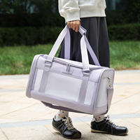 Sac de transport pour animaux de compagnie portable à prix compétitif, en tissu Oxford souple et en maille, pour chat et chien, avec coussin