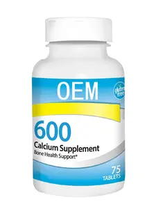 Supplément de Calcium OEM 600 mg complément alimentaire complément calcium osseux 75 comprimés