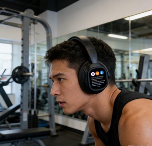 Casque Bluetooth intelligent OEM X1PRO avec écran LCD magnétique, fonction multi-usages, écouteurs pour voyages d'affaires - Product Image 1