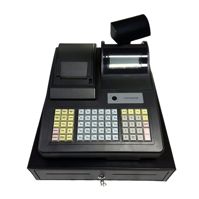 Longfly Factory Electronic Cashier Machine Old Style Cash Register POS with Cash Drawer Supermarket Systems Machines