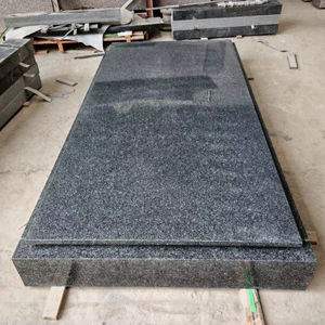 Pierres tombales en granit G654 polies modernes de marque SSSTO sur mesure, gris foncé, grande dalle, conception graphique, monuments extérieurs de qualité - Product Image 1